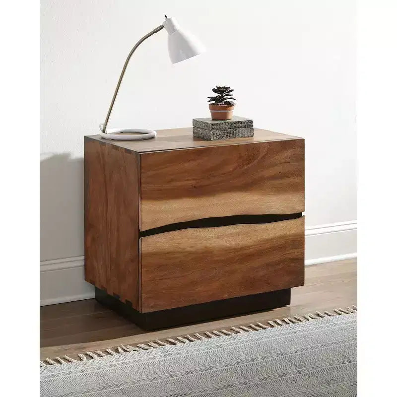 Coaster,Winslow 2-drawer Nightstand Smokey Walnut