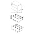 Coaster,Winslow 2-drawer Nightstand Smokey Walnut