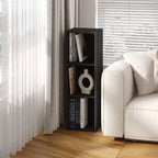 HOMLUX 3-Tier Bookcase Open Multipurpose Display Rack with Adjustable Shelves Black/White