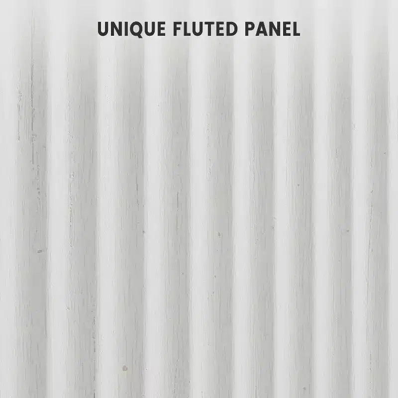 Fluted Sideboard Buffet Cabinet with Storage, 2 Door Kitchen Storage Cabinet, Coffee Bar Buffet Cabinetry with Adjustable Shelves