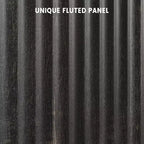 Fluted Sideboard Buffet Cabinet with Storage, 2 Door Kitchen Storage Cabinet, Coffee Bar Buffet Cabinetry with Adjustable Shelves