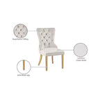 Meridian Furniture,Carmen Velvet Dining Chairs, Set of 2