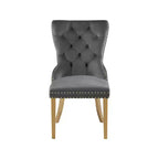 Meridian Furniture,Carmen Velvet Dining Chairs, Set of 2