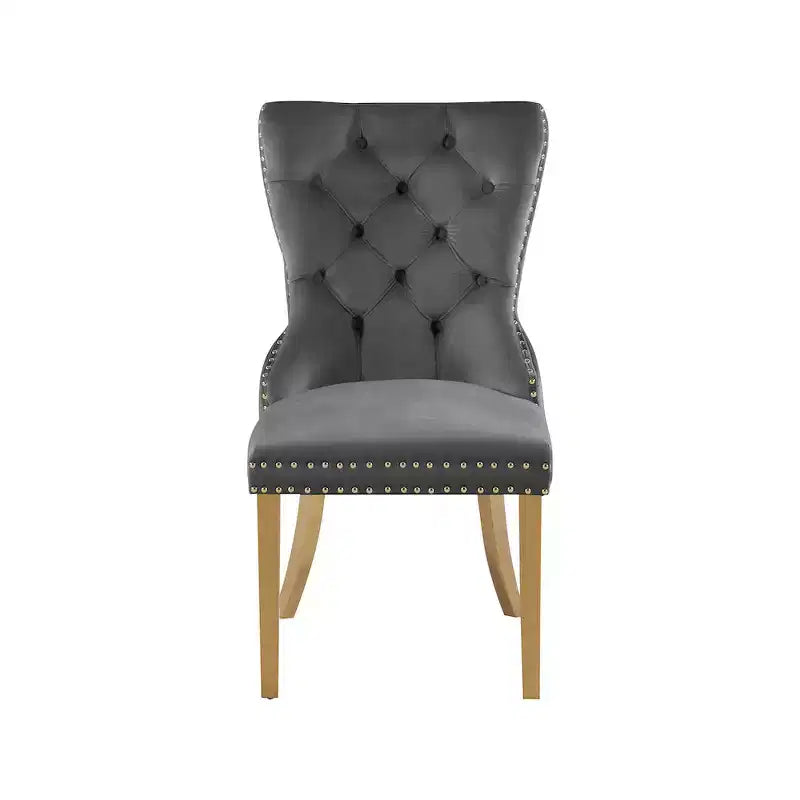 Meridian Furniture,Carmen Velvet Dining Chairs, Set of 2