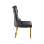 Meridian Furniture,Carmen Velvet Dining Chairs, Set of 2