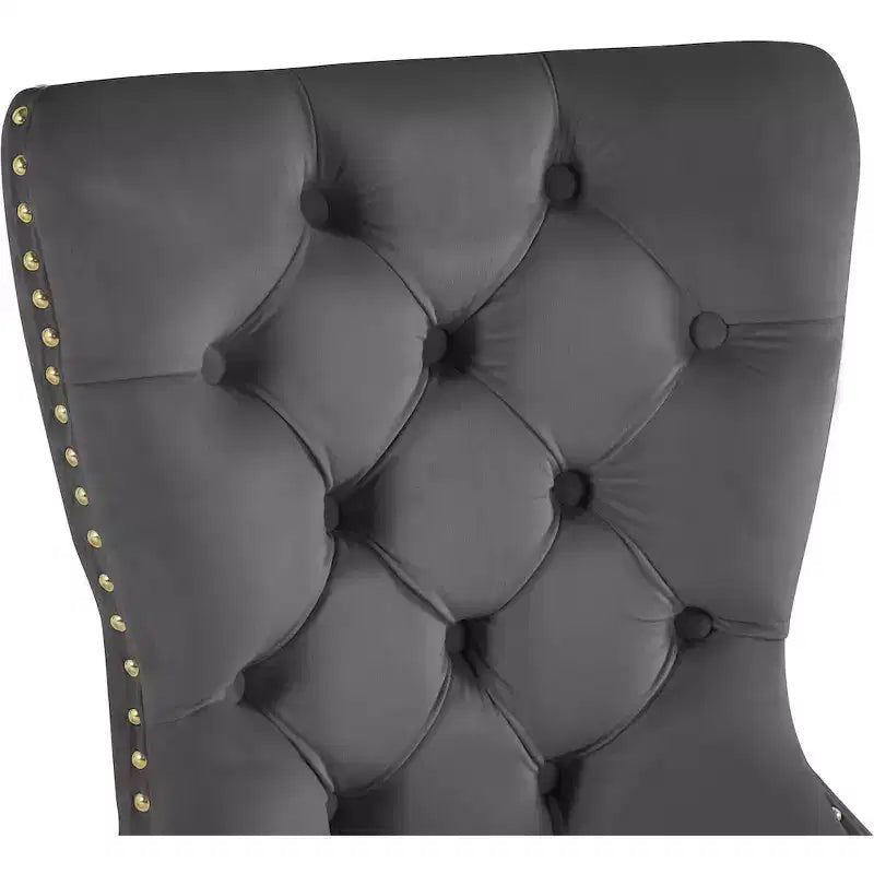 Meridian Furniture,Carmen Velvet Dining Chairs, Set of 2