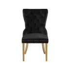 Meridian Furniture,Carmen Velvet Dining Chairs, Set of 2