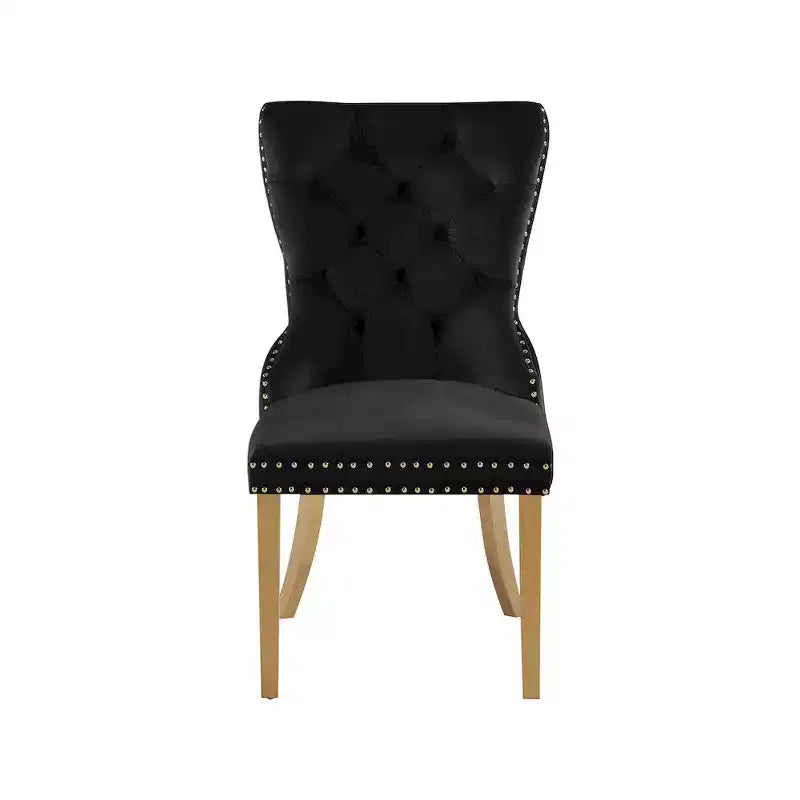 Meridian Furniture,Carmen Velvet Dining Chairs, Set of 2