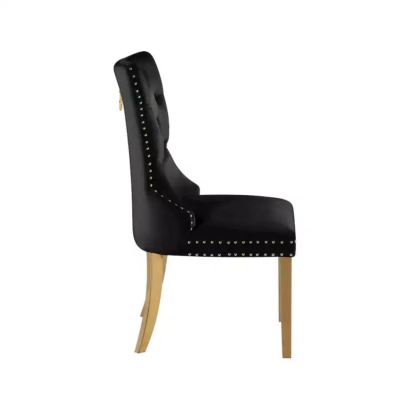 Meridian Furniture,Carmen Velvet Dining Chairs, Set of 2