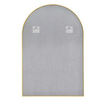 HomeRoots 39 Specchio da bagno con cornice in metallo dorato a forma di arco