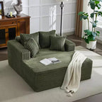 Chaise longue 61'', divano imbottito comodo e oversize extra-large con cuscini, divano per la lettura, divano cloud in morbida pelliccia sintetica