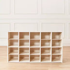 Armadietto a 20 scomparti ECR4Kids Streamline con 20 contenitori frontali a incavo, 4x5, mobili per bambini