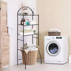 Mensola da bagno, scaffale da bagno sopra il WC a 3 ripiani - Scaffale organizer in metallo resistente per appartamenti di piccole dimensioni, salvaspazio sopra il WC