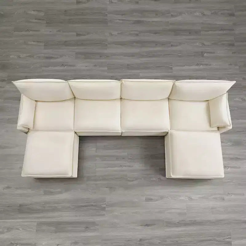 Divano componibile di grandi dimensioni Spruce & Spring per soggiorno, talpa-3 pezzi