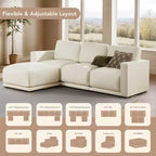 Divano sezionale modulare oversize a 4 posti Spruce & Spring Cloud Couch per soggiorno