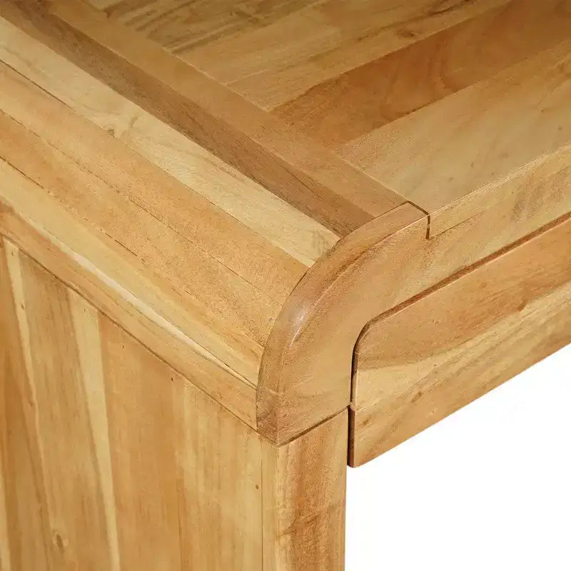 Consolle Royal Hampton | Top da 43 pollici | Realizzata a mano in legno naturale di acacia | Doppio cassetto contenitore