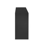 Luxystar Mobile Credenza Moderno con 4 Ante e Scaffale Aperto, Tavolo Consolle, Nero