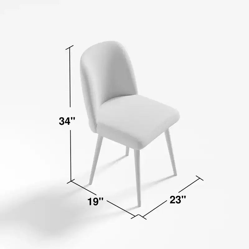 Sedia da pranzo MAYEERTY gambe in metallo nero grigio per sala da pranzo cucina
