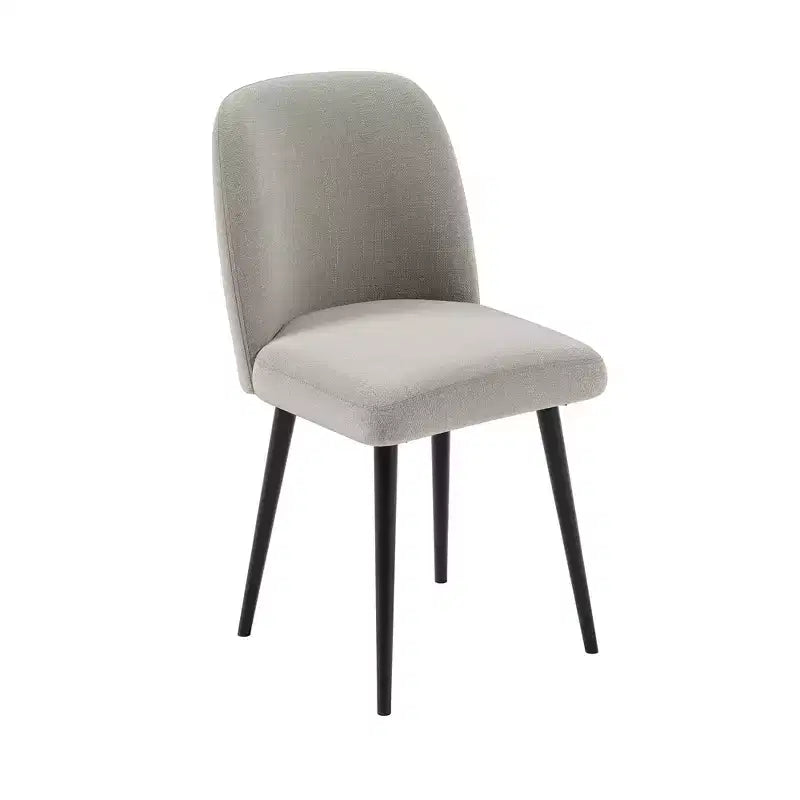 Sedia da pranzo MAYEERTY gambe in metallo nero grigio per sala da pranzo cucina