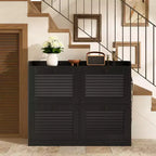 Scarpiera con ante a ribalta, Scarpiera stretta con gambe in legno, Organizzatore per scarpe da terra per ingresso, camera da letto, soggiorno