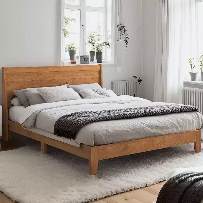 Galano Queen Abby Serene Letto con testiera Noce Ambra