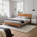 Galano Queen Abby Serene Letto con testiera Noce Ambra
