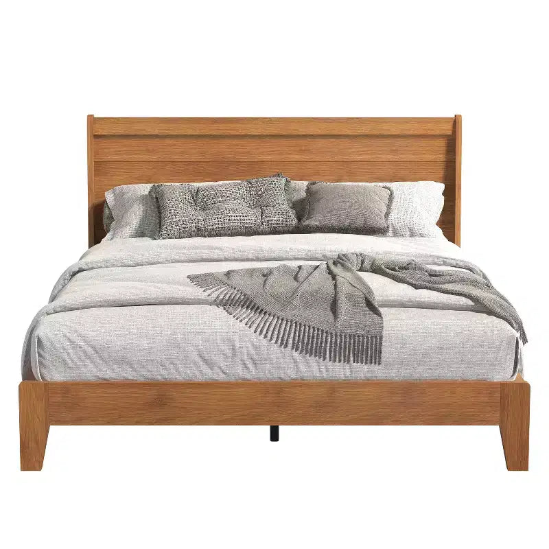 Galano Queen Abby Serene Letto con testiera Noce Ambra