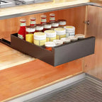Pull Out Cabinet Organizer,Expandable Sliding Drawer Pantry Shelf,Noiseless Slide Out Pantry Shelves for Kitchen,Living Room,Home