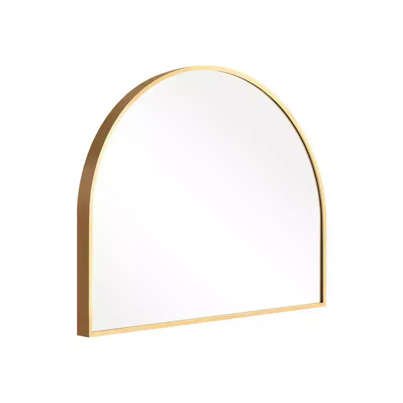 Specchio Sospeso MAYEERTY Lega di Alluminio Bordo Sottile Ad Angolo Retto Arco Oro