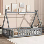 Struttura letto a tenda, una piazza e mezza/matrimoniale, con sponde di protezione - ModernLuxe
