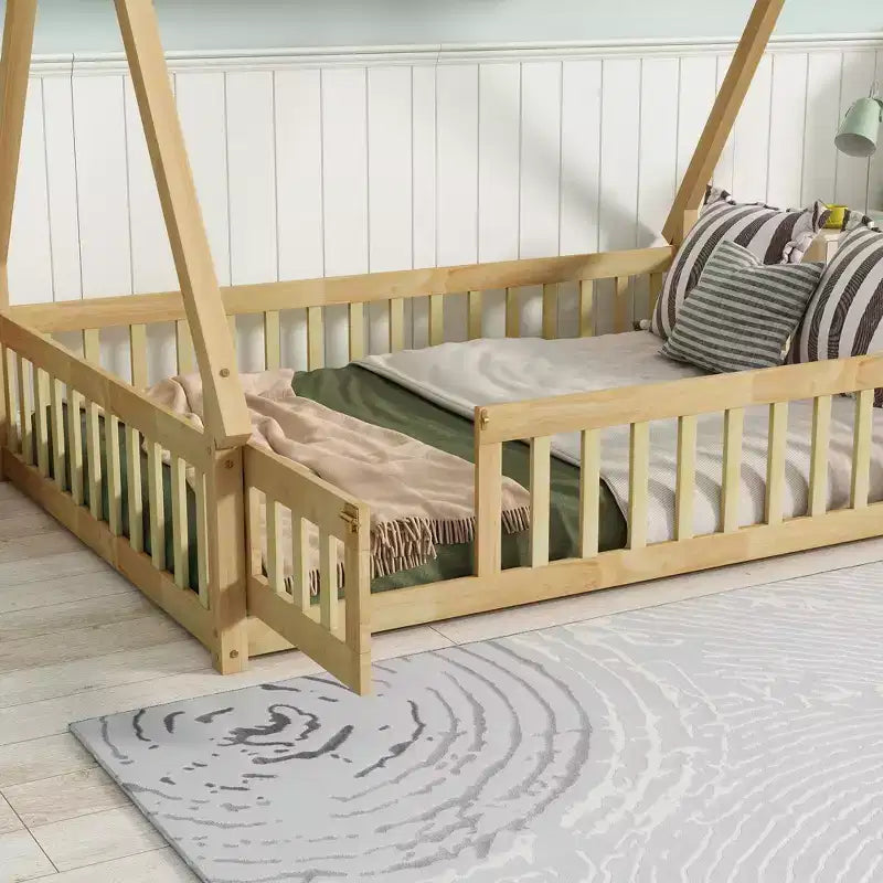 Struttura letto a tenda, una piazza e mezza/matrimoniale, con sponde di protezione - ModernLuxe