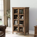 Karl Home Brown Libreria a 2 ante e 4 ripiani