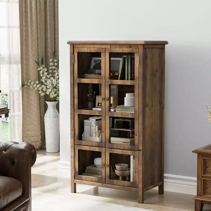Karl Home Brown Libreria a 2 ante e 4 ripiani