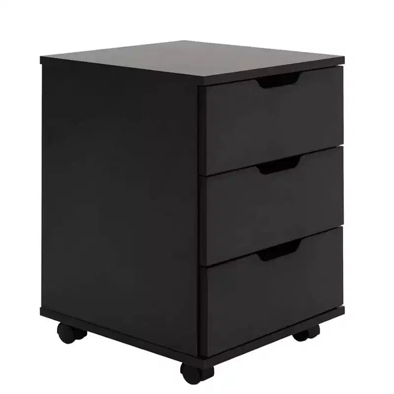 MAYEERTY 1622 Inch Armadietto verticale in legno a 3 cassetti bianco - con ruote, completamente assemblato per l'home office