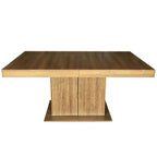 Tavolo da pranzo allungabile GDFStudio Elisa Farmhouse con base contenitore
