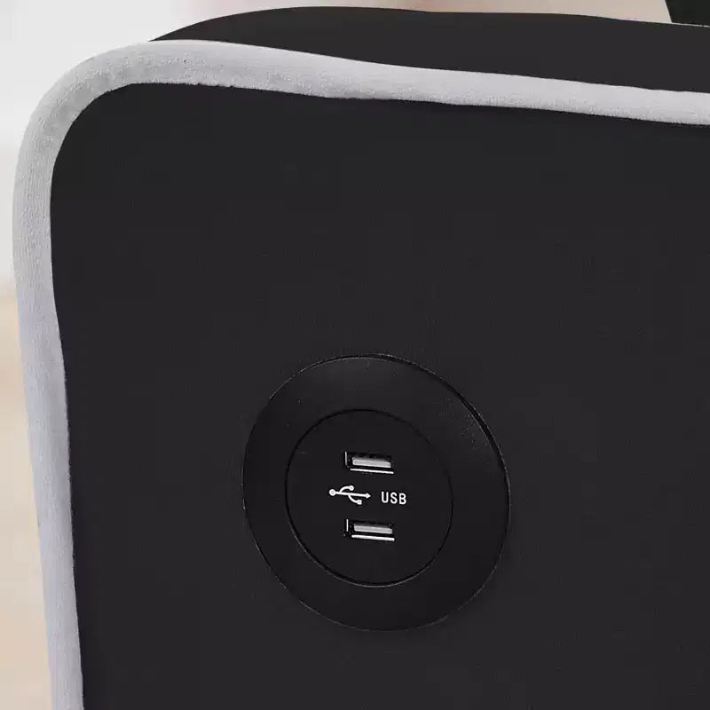 Divano letto GustoWave con porta, divano letto matrimoniale in velluto convertibile 3-in-1 moderno, con schienale regolabile, nero