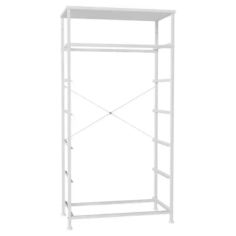 Crestlive Products Cassettiera Verticale a 7 Cassetti per Camera da Letto, Torre Portaoggetti con Robusto Telaio in Acciaio, Piano in Legno, Contenitori in Tessuto Facilmente Estraibili, Maniglie