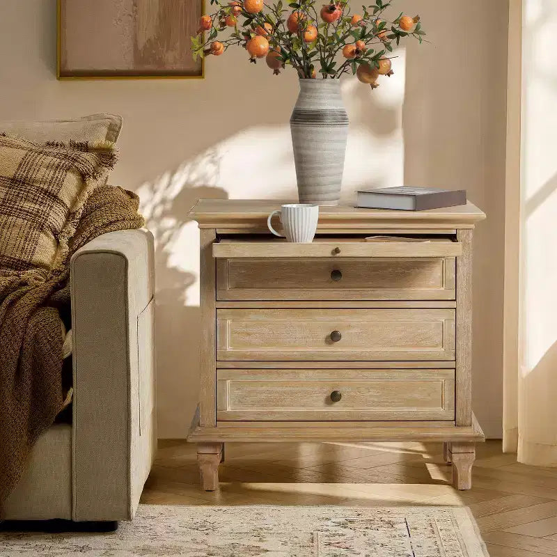 Giorgio Tavolino a 3 cassetti con prese integrate|HULALA HOME