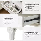 Giorgio Tavolino a 3 cassetti con prese integrate|HULALA HOME