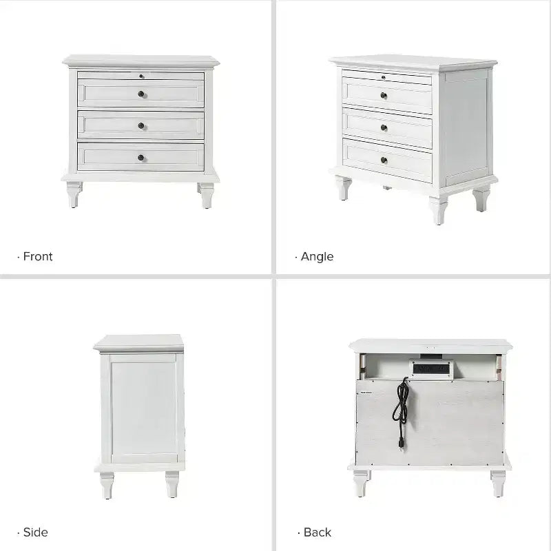 Giorgio Tavolino a 3 cassetti con prese integrate|HULALA HOME