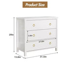 Comò a 7 cassetti, cassettiera moderna in legno, mobile TV con cassetti, organizer in legno con maniglie per camera da letto, soggiorno, corridoio, bianco