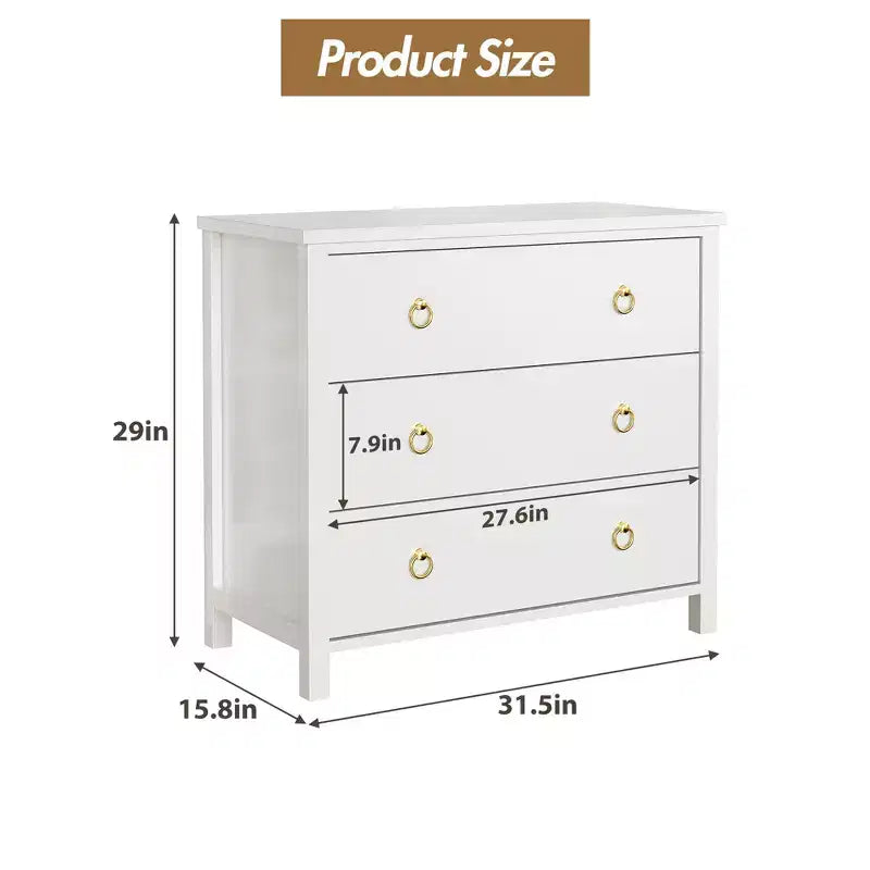 Comò a 7 cassetti, cassettiera moderna in legno, mobile TV con cassetti, organizer in legno con maniglie per camera da letto, soggiorno, corridoio, bianco