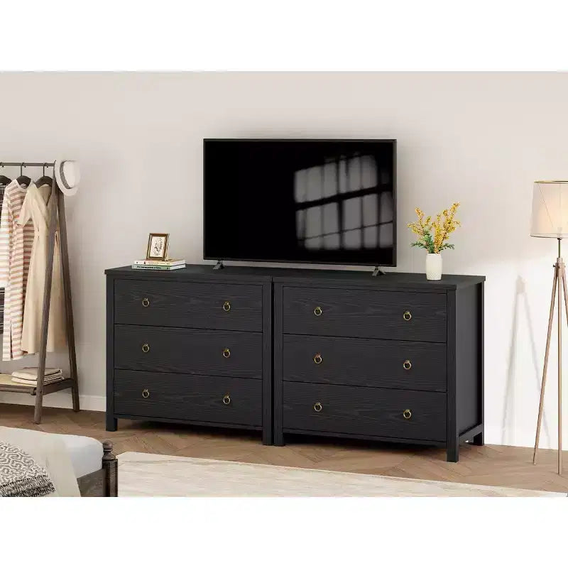 Comò a 7 cassetti, cassettiera moderna in legno, mobile TV con cassetti, organizer in legno con maniglie per camera da letto, soggiorno, corridoio, bianco