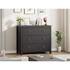 7-Drawer Dresser,Modern Wooden Storage Chest of Drawers,Dresser TV Stand,Wood Drawer Organizer with Handles for Bedroom,Living Room,Hallway,White