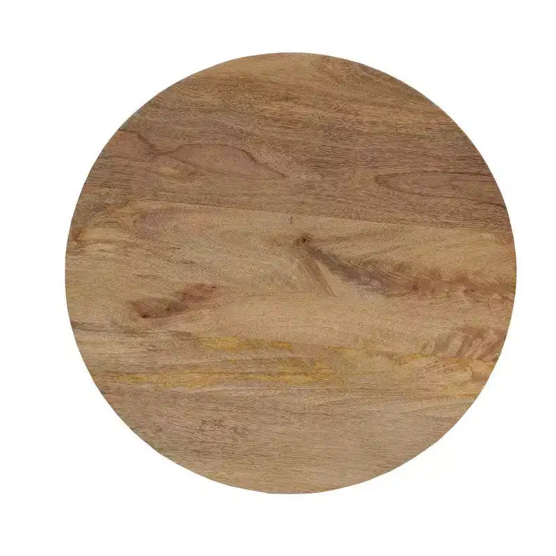 Tavolino rotondo artigianale Royal Hampton 18.5 | Legno di mango