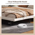 Christopher Knight Home Adrian Moderno Letto Imbottito in Ecopelle con Design a Onda Curva