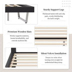 Christopher Knight Home Adrian Moderno Letto Imbottito in Ecopelle con Design a Onda Curva
