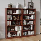 Libreria moderna Okak da 152 cm, con 5 ripiani aperti, organizer autoportante per soggiorno, ufficio