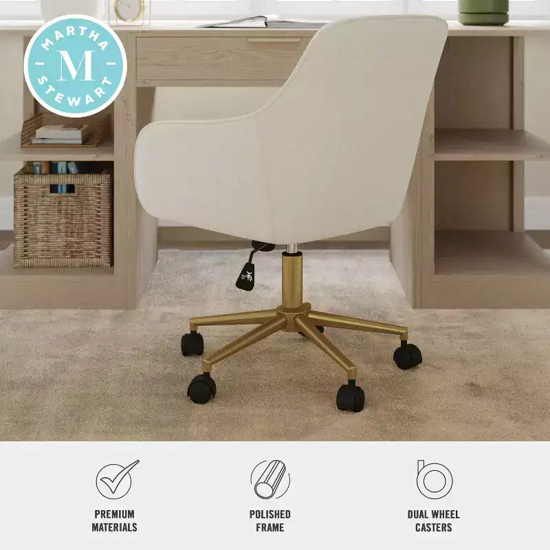 Sedia da ufficio imbottita Rayna Martha Stewart