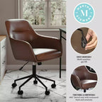 Sedia da ufficio imbottita Rayna Martha Stewart